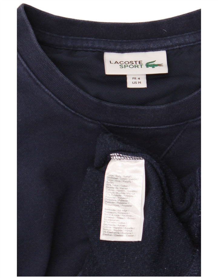 LACOSTE moletom masculino tamanho 4 médio azul marinho algodão