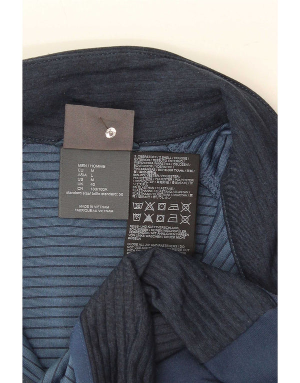 Jack Wolfskin Mens Treino Top Jacket UK 40 Médio Azul Marinho Esportes