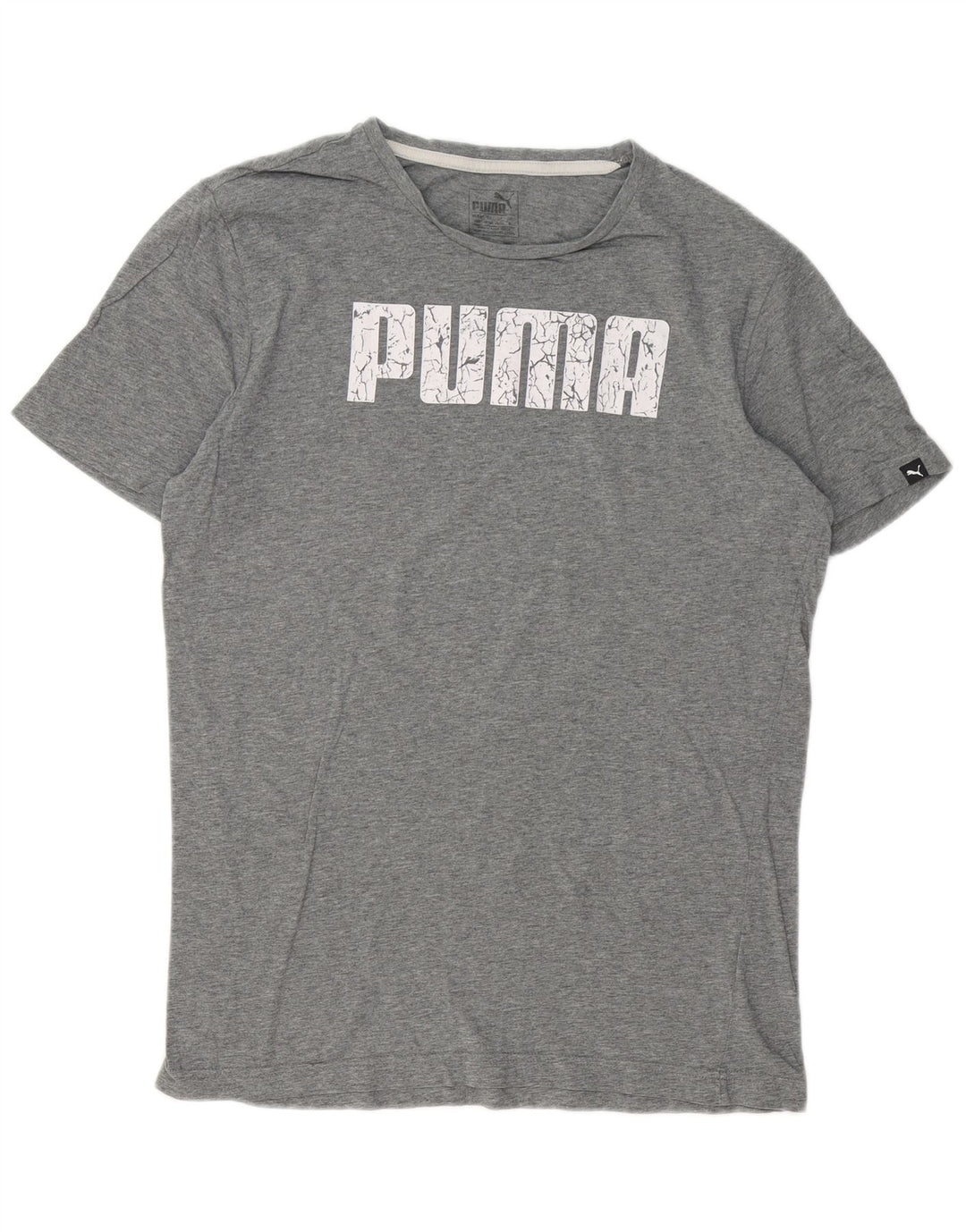 Camiseta masculina PUMA Graphic cinza médio