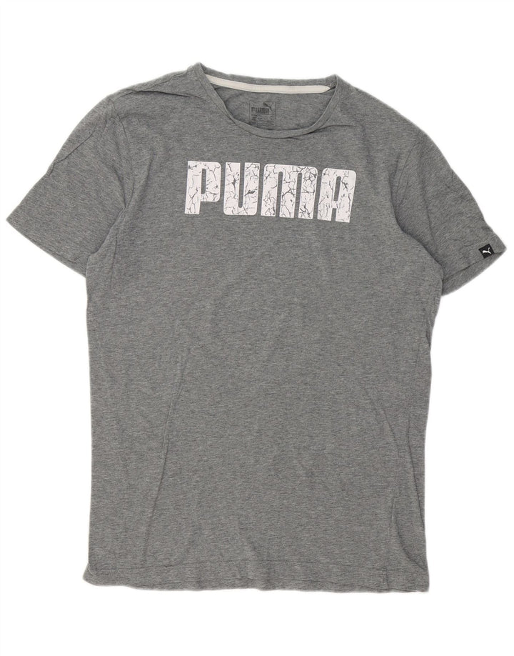 Camiseta masculina PUMA Graphic cinza médio