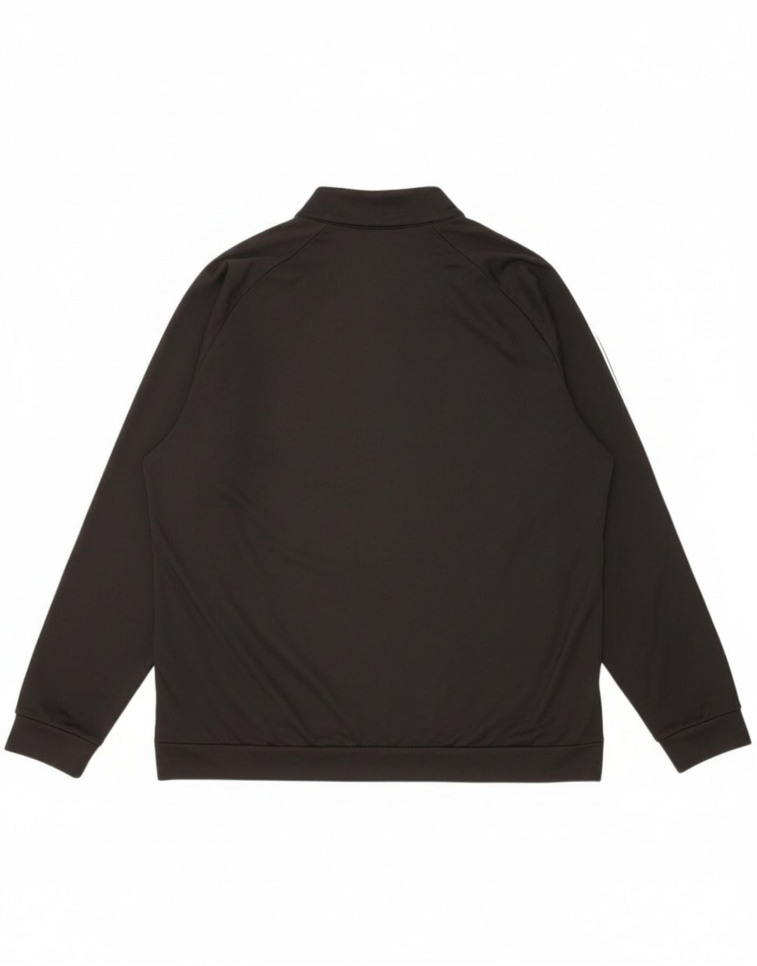 Adidas Mens Zip Neck Moletom Jumper XL Preto Poliéster