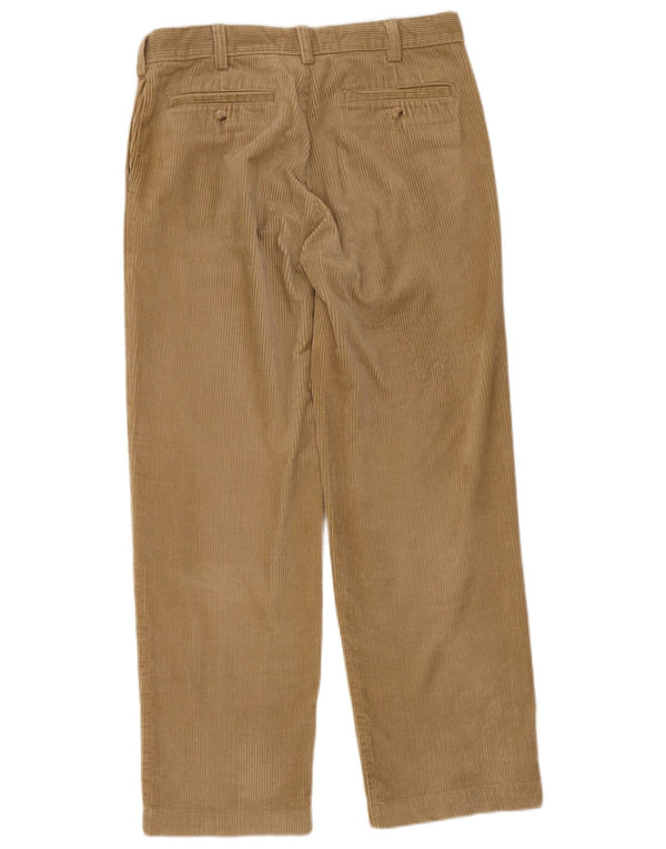 Calça masculina de veludo cotelê Timberland W33 L30 algodão bege