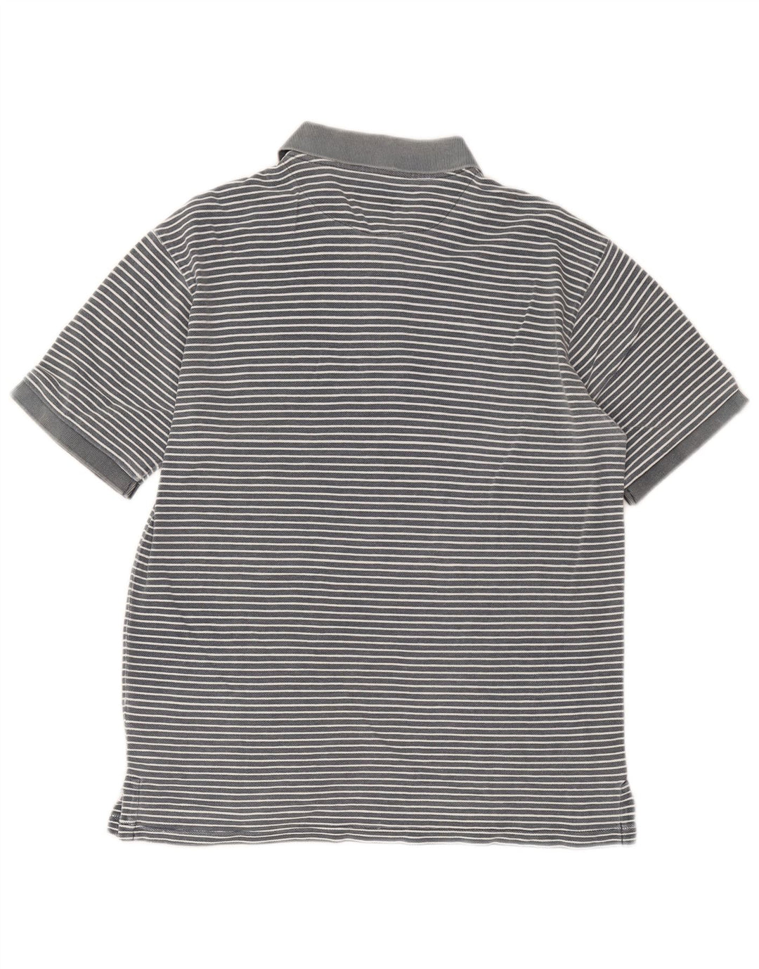 Polo Ralph Lauren Camisa masculina de algodão listrado azul médio