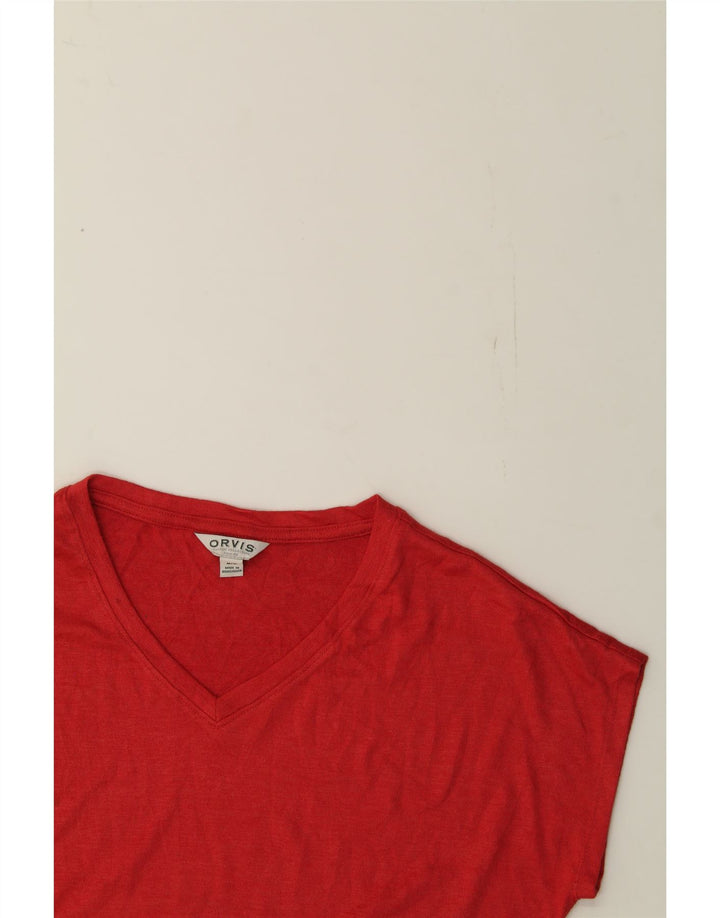 ORVIS Mens Vest Tank Top Medium Red Polyester Vintage Orvis and Second-Hand Orvis from Messina Hembry 