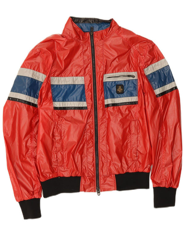 Jaqueta de chuva feminina Refrigiwear UK 18 XL vermelho colorblock