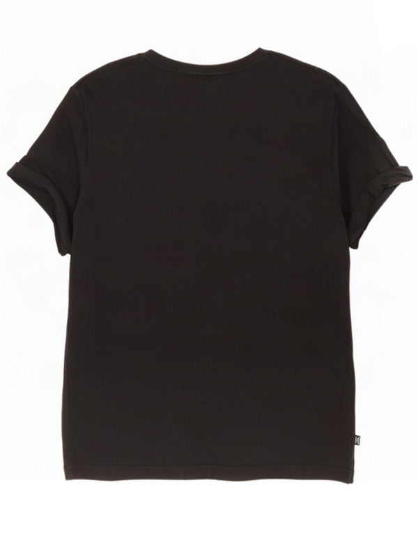 Puma Mens Graphic T-Shirt Top Grande Preto