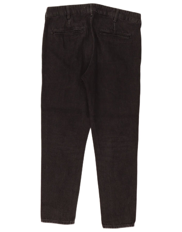 ZARA Mens Slim Jeans EU 42 Grande W32 L27 Algodão Preto