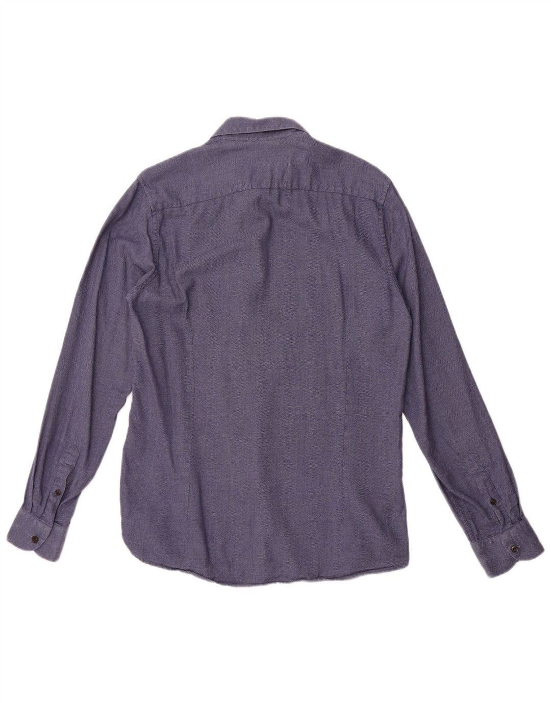 Camisa masculina Ted Baker tamanho 3 algodão azul médio