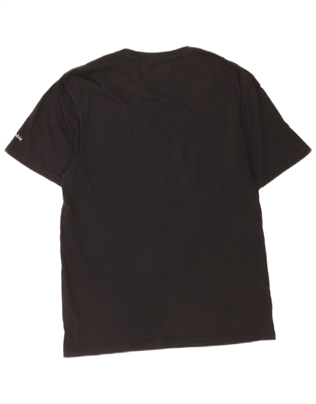 Columbia Camiseta Masculina Top Médio Algodão Preto
