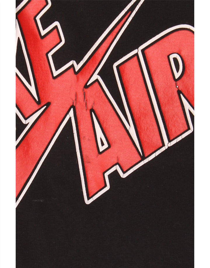 Suéter Nike masculino Air Graphic com capuz médio algodão preto