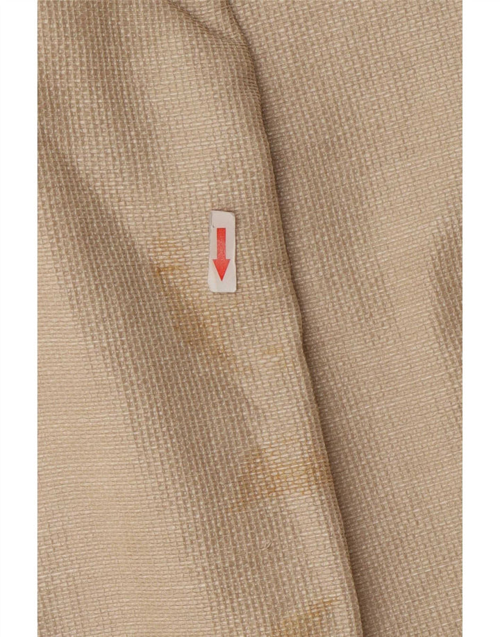 Jaqueta blazer feminina Zara Reino Unido 12 algodão bege médio