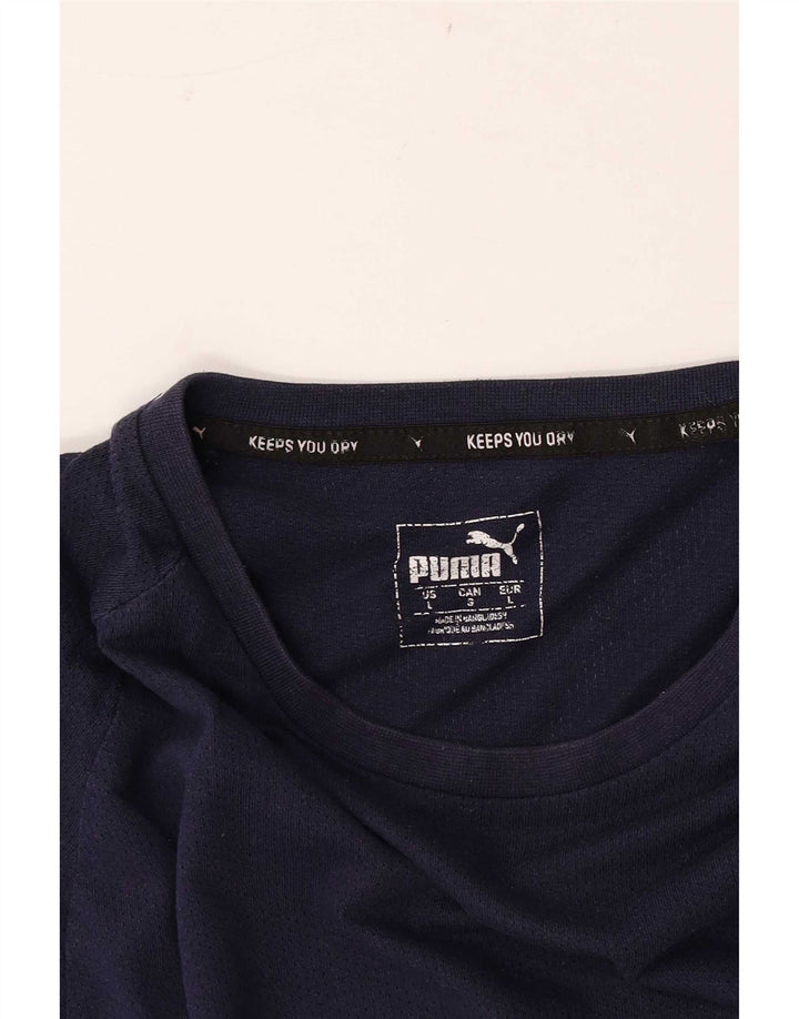 Camiseta masculina Puma grande azul marinho