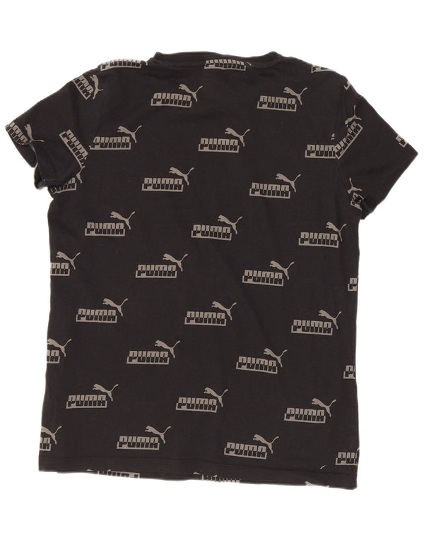 Puma Camiseta Masculina Graphic Top Médio Algodão Preto