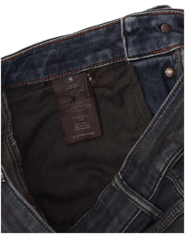 Calça jeans masculina G-Star 3D Arc Slim W29 L27 algodão azul