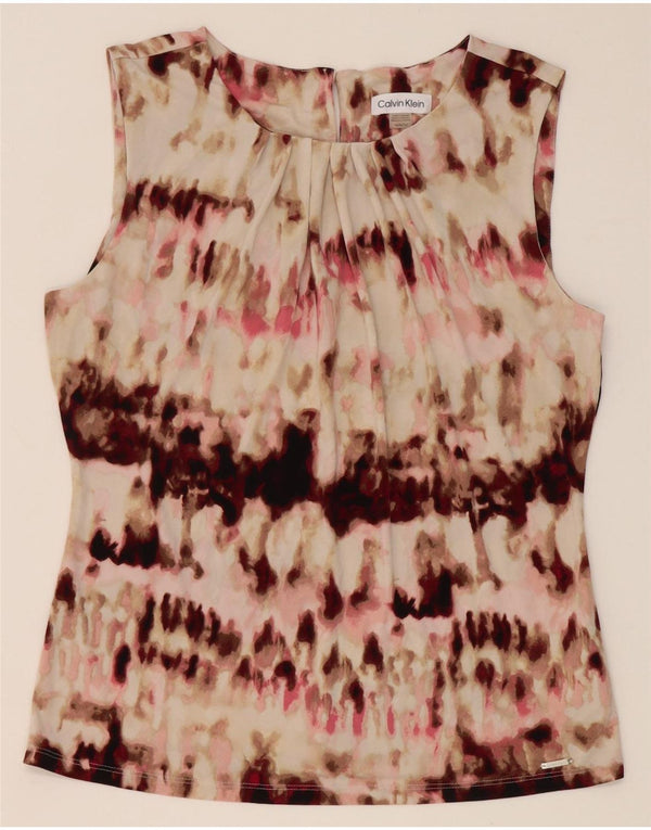 Blusa feminina Calvin Klein UK 12 média multicolorida tie-dye