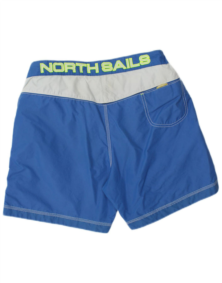 Shorts de natação masculino North Sails Graphic azul médio colorblock poliamida
