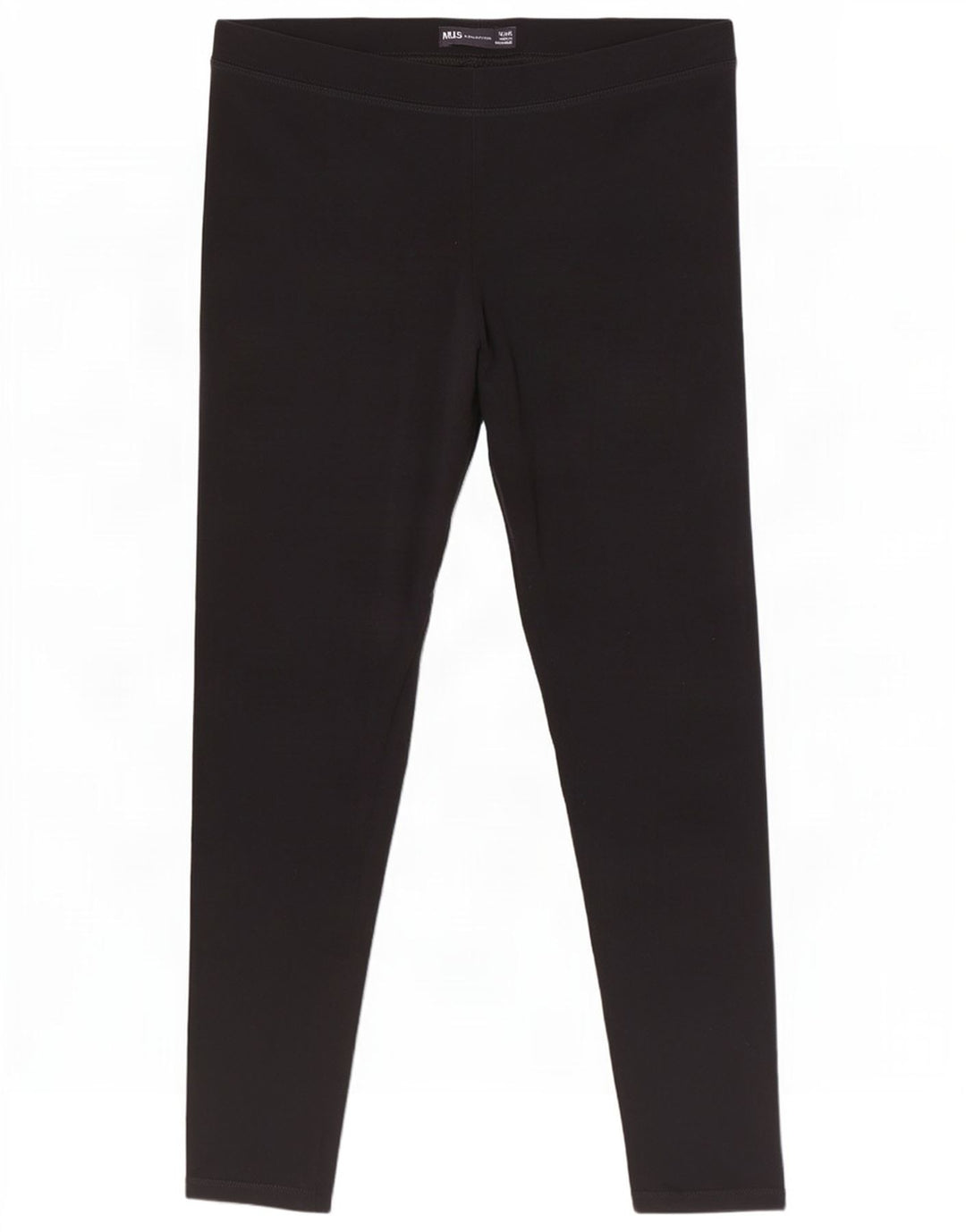 Leggings femininos Marks & Spencer UK 12 algodão preto médio