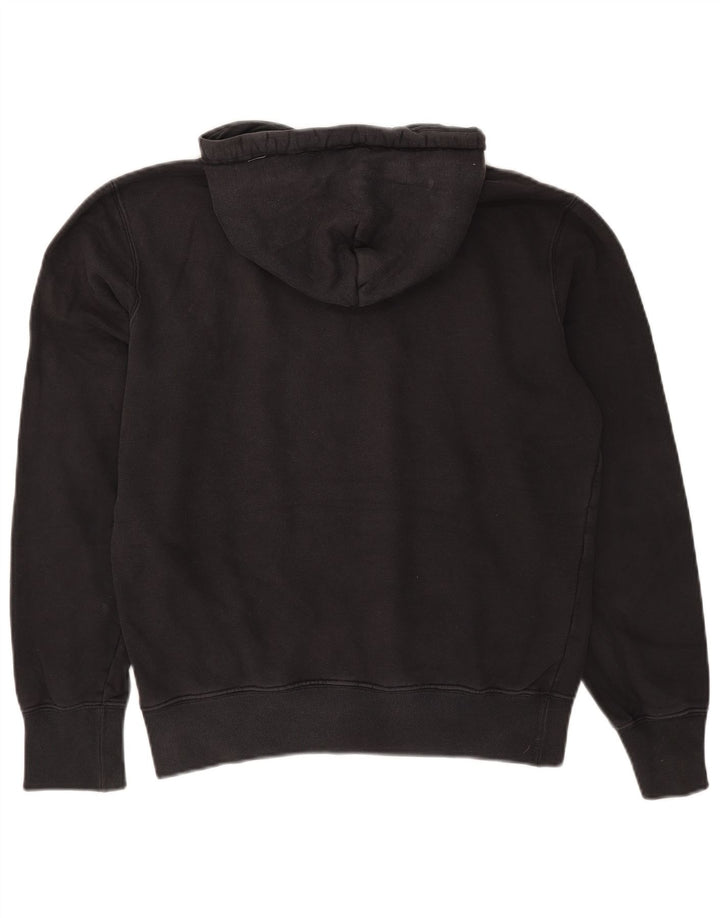 Jumper com capuz gráfico masculino Champion médio algodão preto