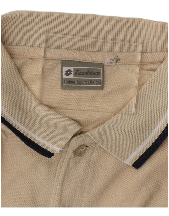 Camisa polo masculina LOTTO grande bege