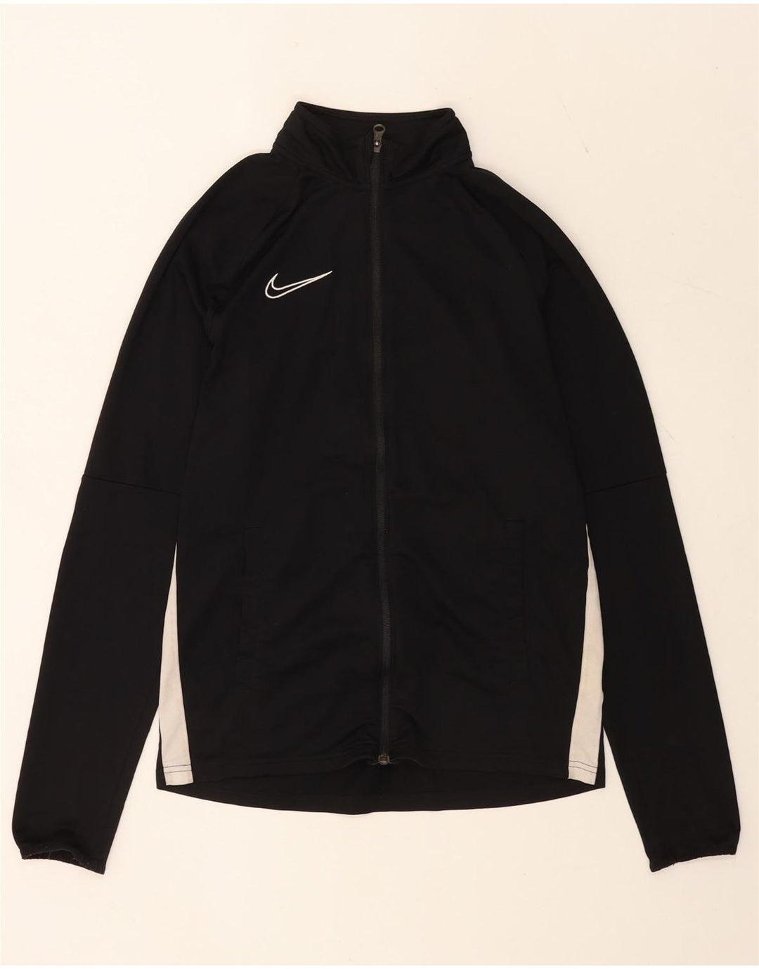 Jaqueta Nike Mens Dri Fit Tracksuit Top Médio Preto Colourblock Poliéster