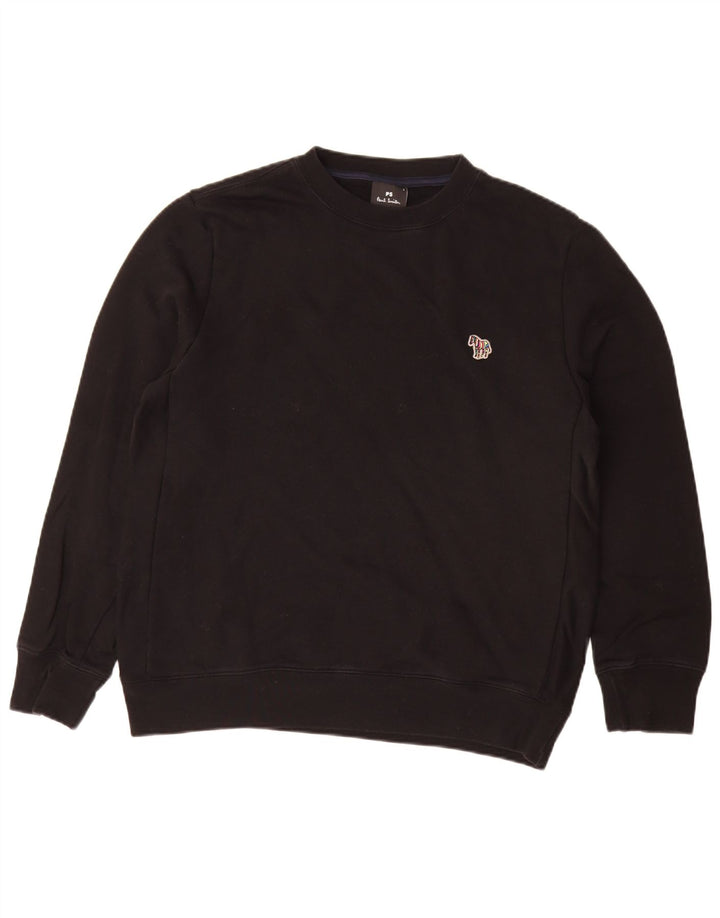 Paul Smith moletom masculino jumper grande algodão preto