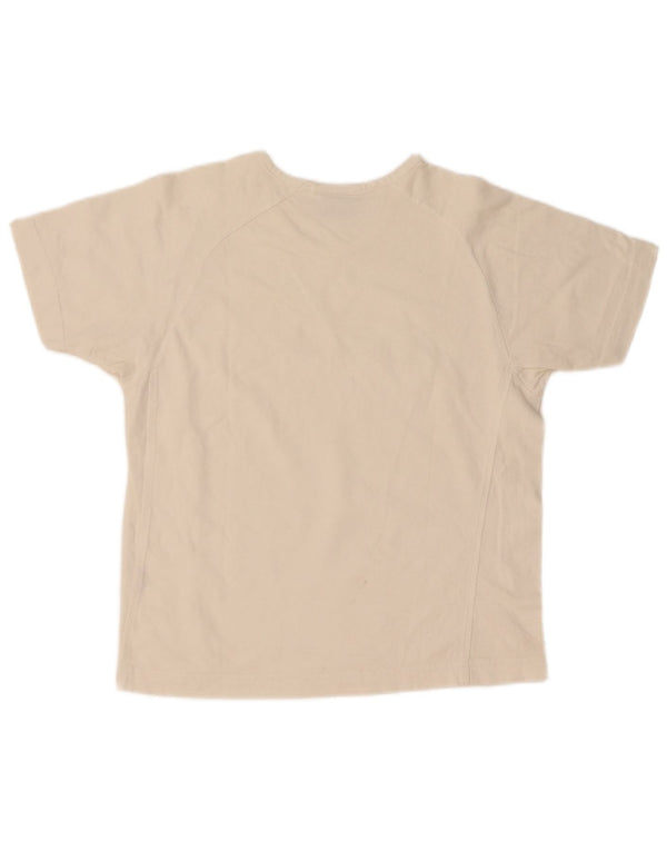 Camiseta feminina estampada Champion UK 10 algodão branco pequeno