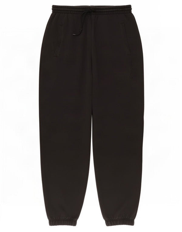 Adidas Womens Tracksuit Calças Joggers UK 10 Pequeno Algodão Preto