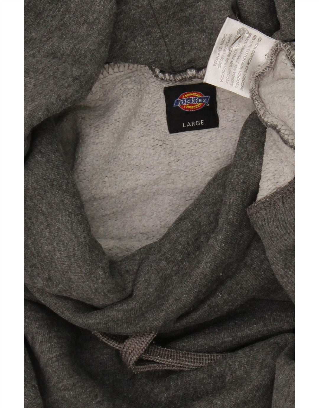 Suéter feminino Dickies UK 16 grande algodão cinza