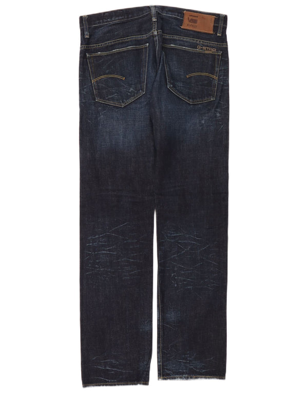 Calça jeans reta masculina G-Star 3301 W34 L34 azul marinho