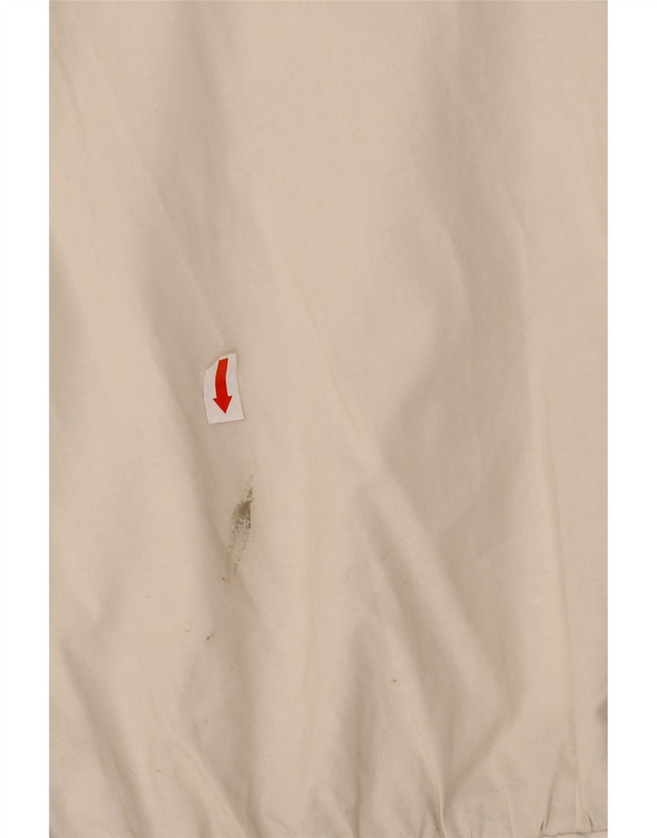 Jaqueta bomber feminina NINO de grandes dimensões UK 20 2XL algodão bege