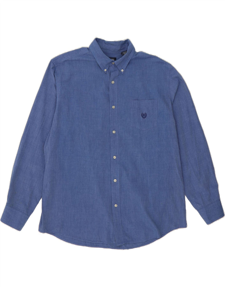 CHAPS Mens Shirt XL Blue Cotton Vintage Chaps and Second-Hand Chaps from Messina Hembry 