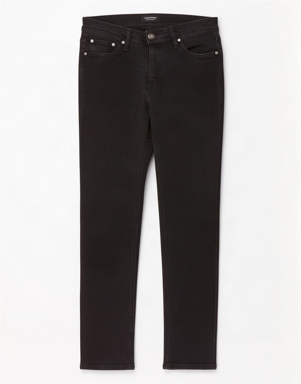 Jack & Jones Masculino Liam Skinny Jeans W34 L32 Algodão Preto