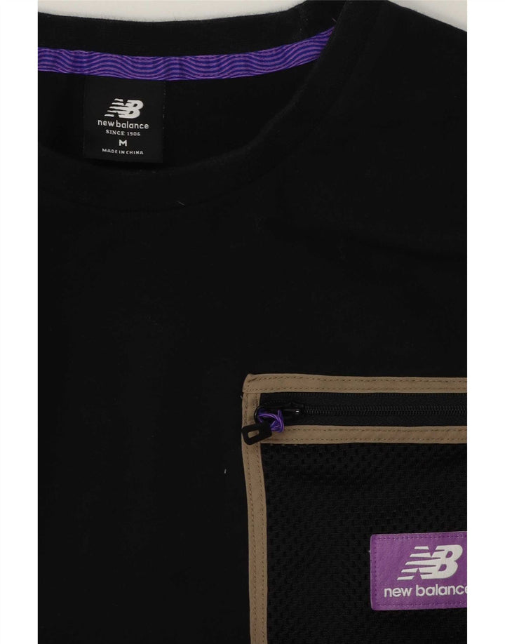 Camiseta masculina New Balance preta média