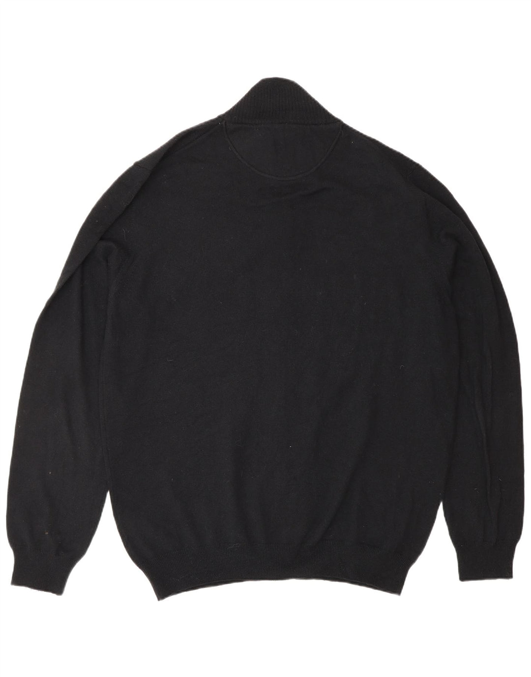 Suéter cardigã masculino TRUSSARDI JEANS 3XL lã preta