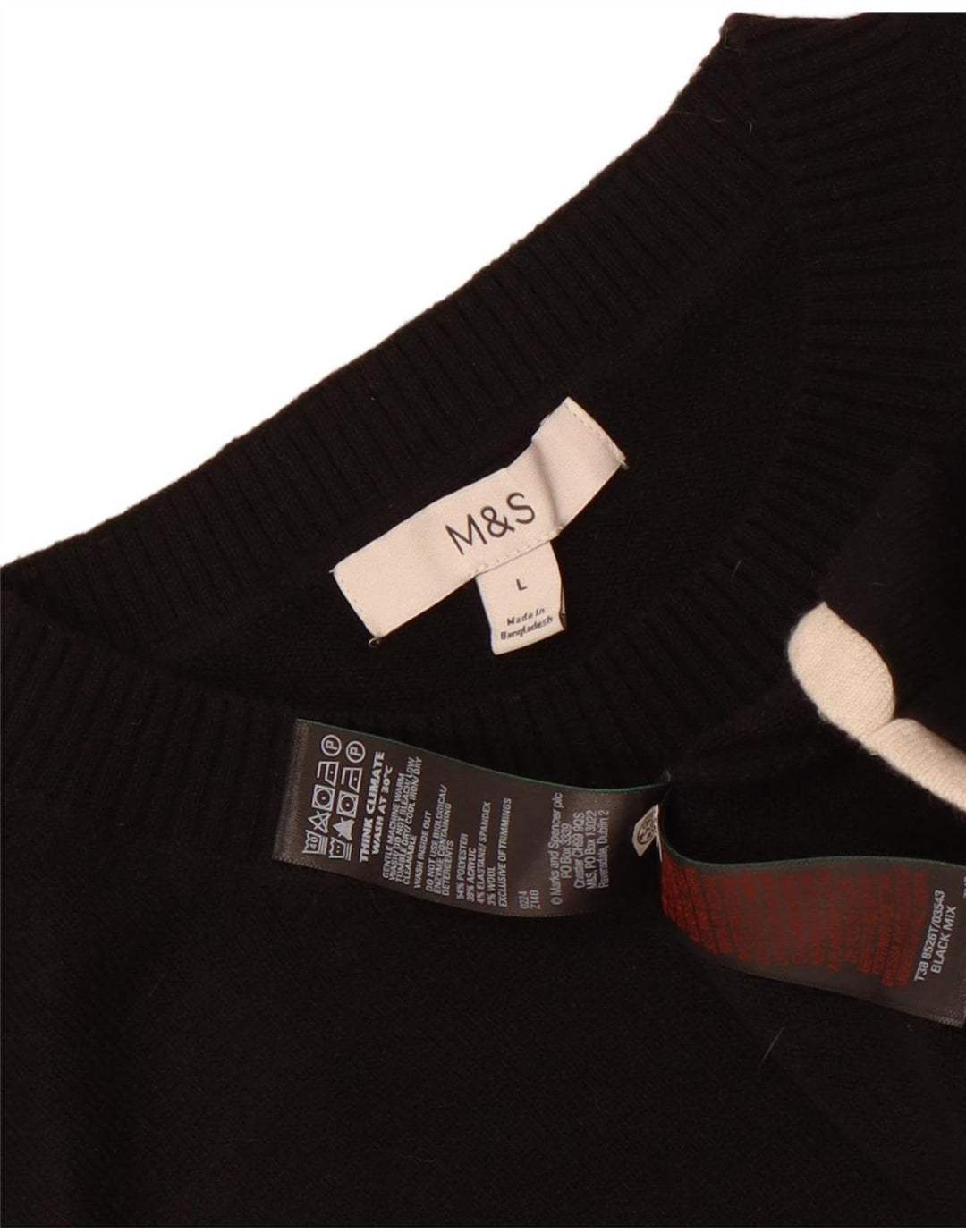 Regata masculina Marks & Spencer com colete grande de poliéster preto