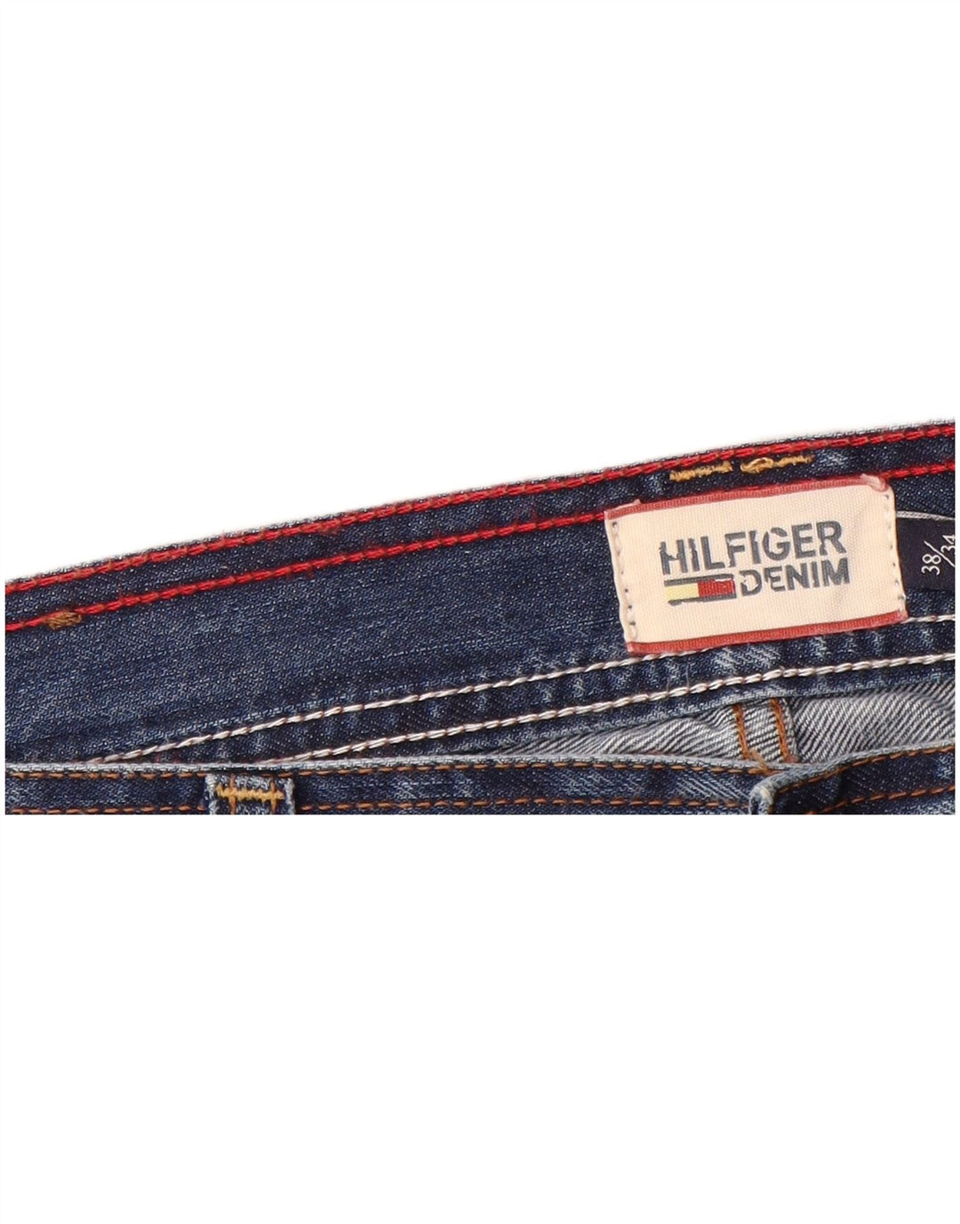 TOMMY HILFIGER Womens Straight Jeans W38 L29 Blue