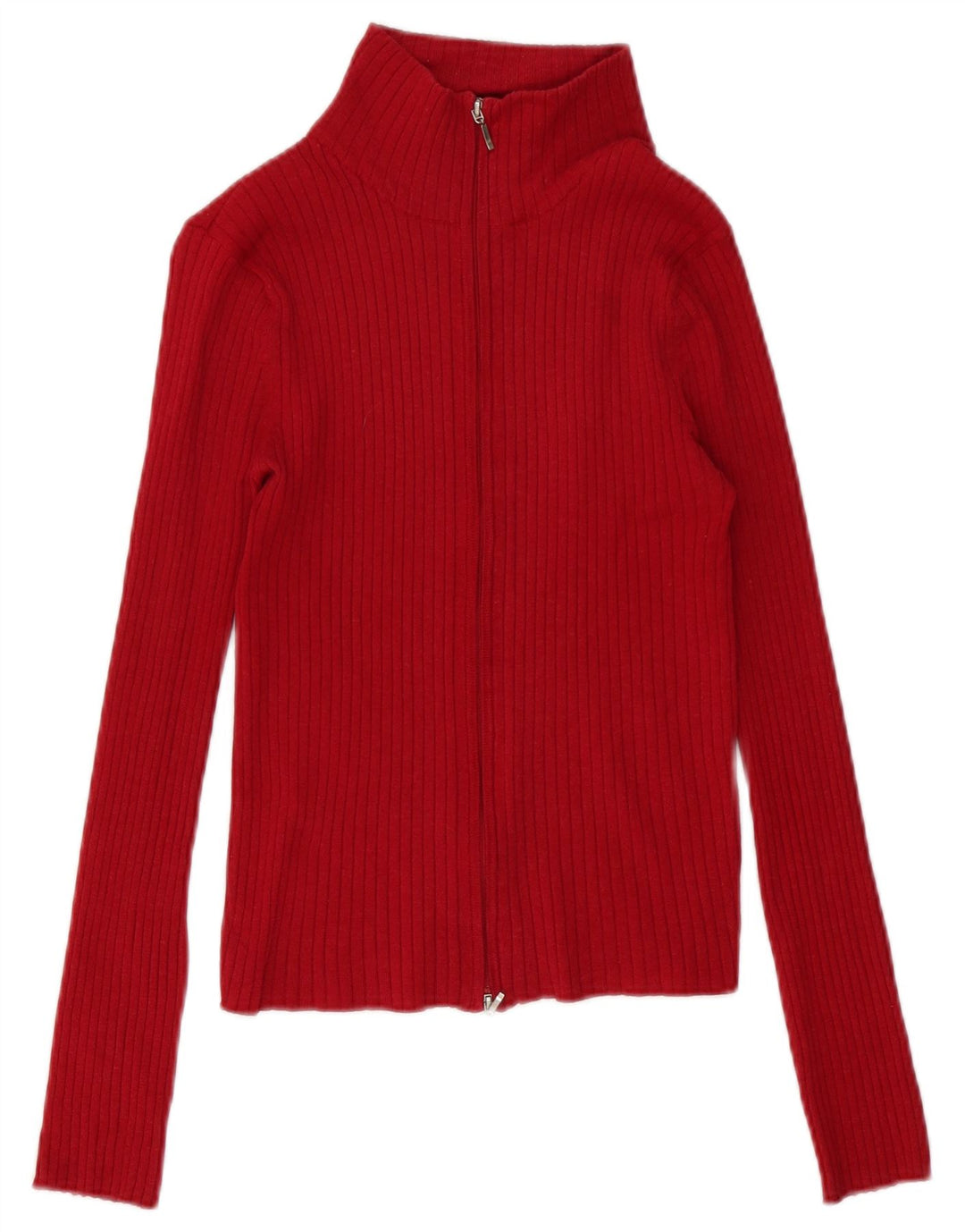 Suéter cardigã feminino Zara Reino Unido 12 Rami vermelho médio