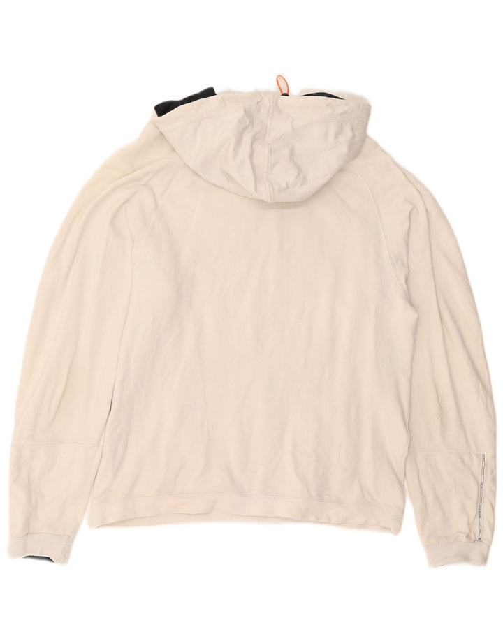 CHAMPION Suéter com capuz gráfico masculino médio off white