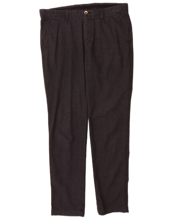 Calça Chino Masculina Slim Fit Massimo Dutti UE 42 Grande W32 L32 Azul Marinho