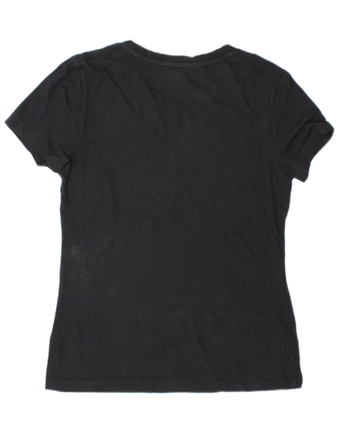 Camiseta feminina CALVIN KLEIN JEANS com estampa gráfica UK 12 algodão preto médio