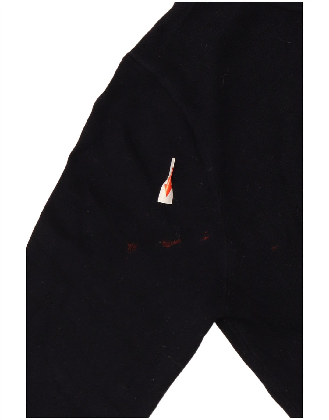 Zara Suéter feminino cropped com gola redonda Reino Unido 12 médio azul marinho viscose