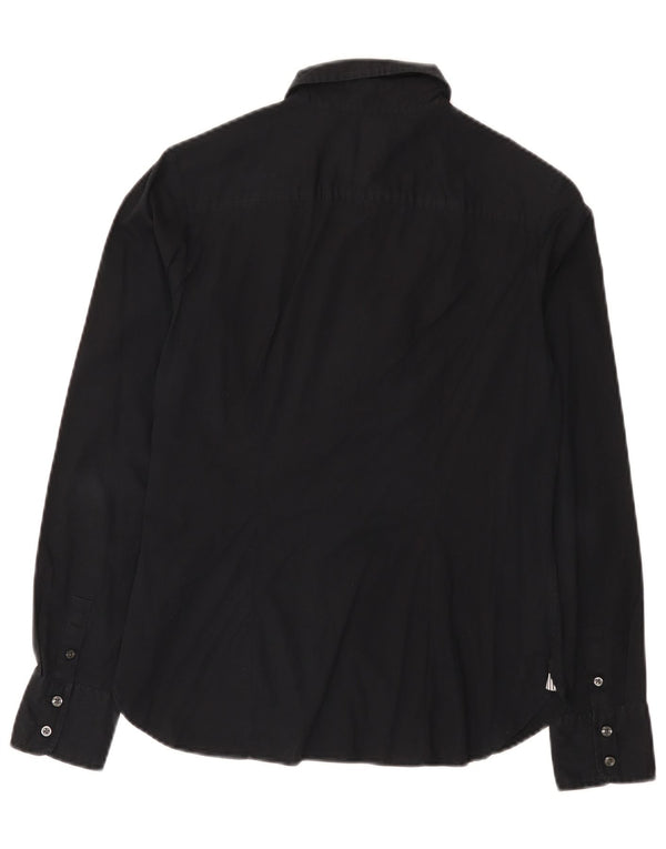 Camisa feminina Tommy Hilfiger EUA 6 médio algodão preto