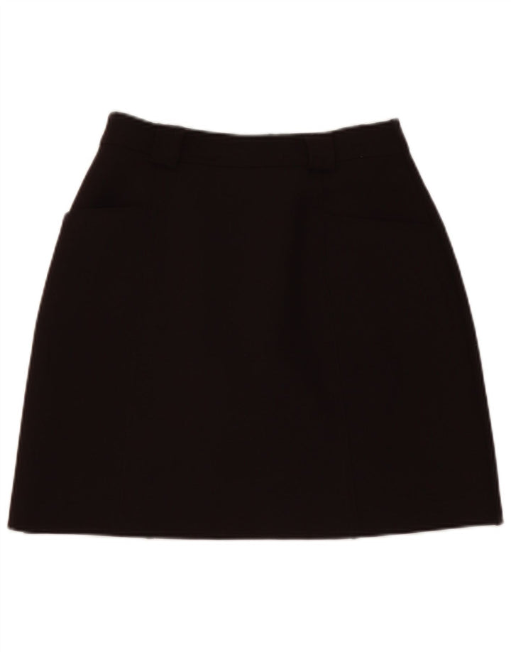 Saia vintage feminina linha A W26 pequena marrom