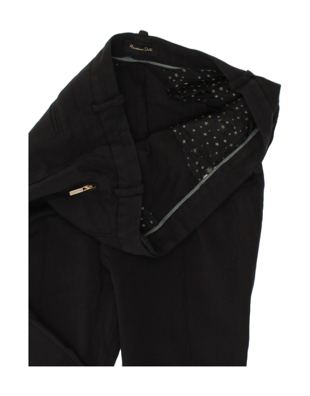 MASSIMO DUTTI Womens Slim Chino Trousers W30 L27 Black Vintage Massimo Dutti and Second-Hand Massimo Dutti from Messina Hembry 