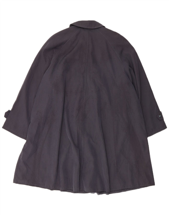 Trench coat feminino grande Marks & Spencer Reino Unido 10 pequeno modal azul marinho