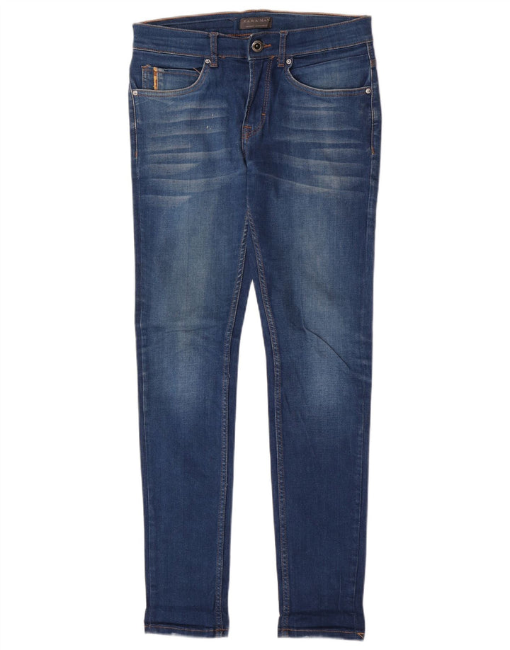 Zara Mens Skinny Jeans EU 38 Pequeno W30 L30 Azul