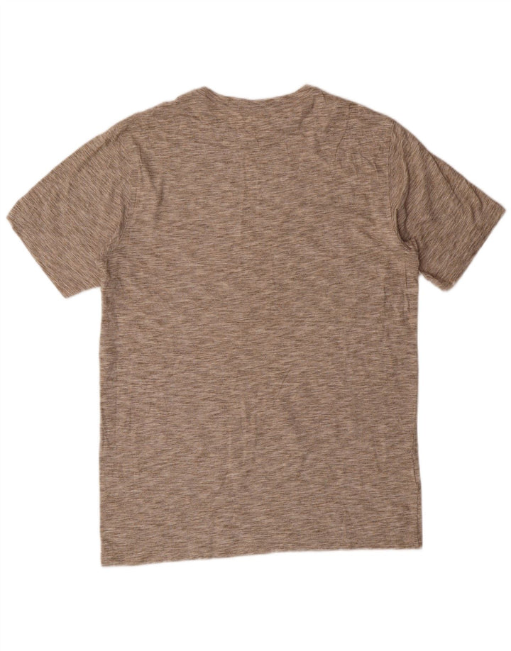 Camiseta masculina Eddie Bauer Top algodão manchado bege médio