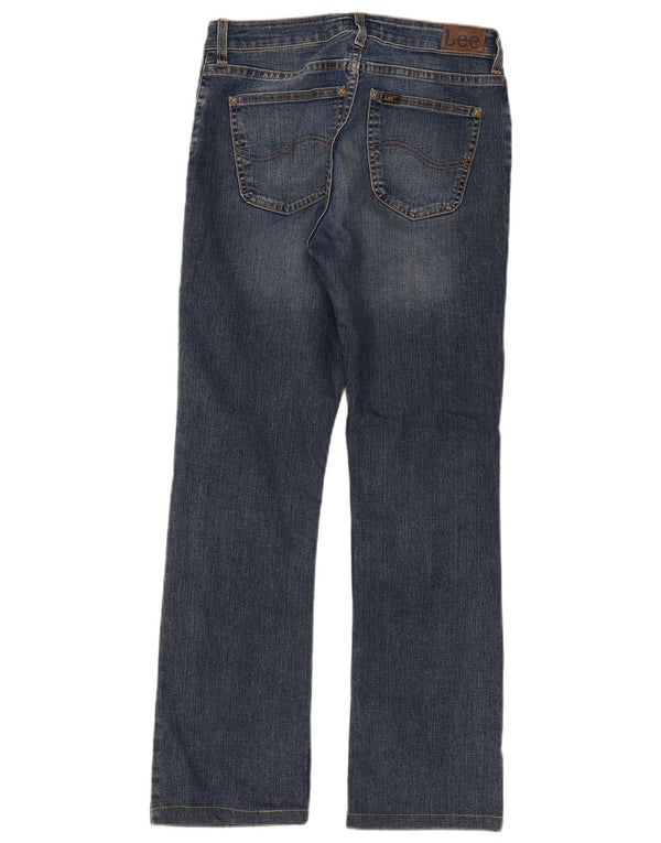 Lee Womens Cameron Straight Jeans W31 L29 Azul Algodão