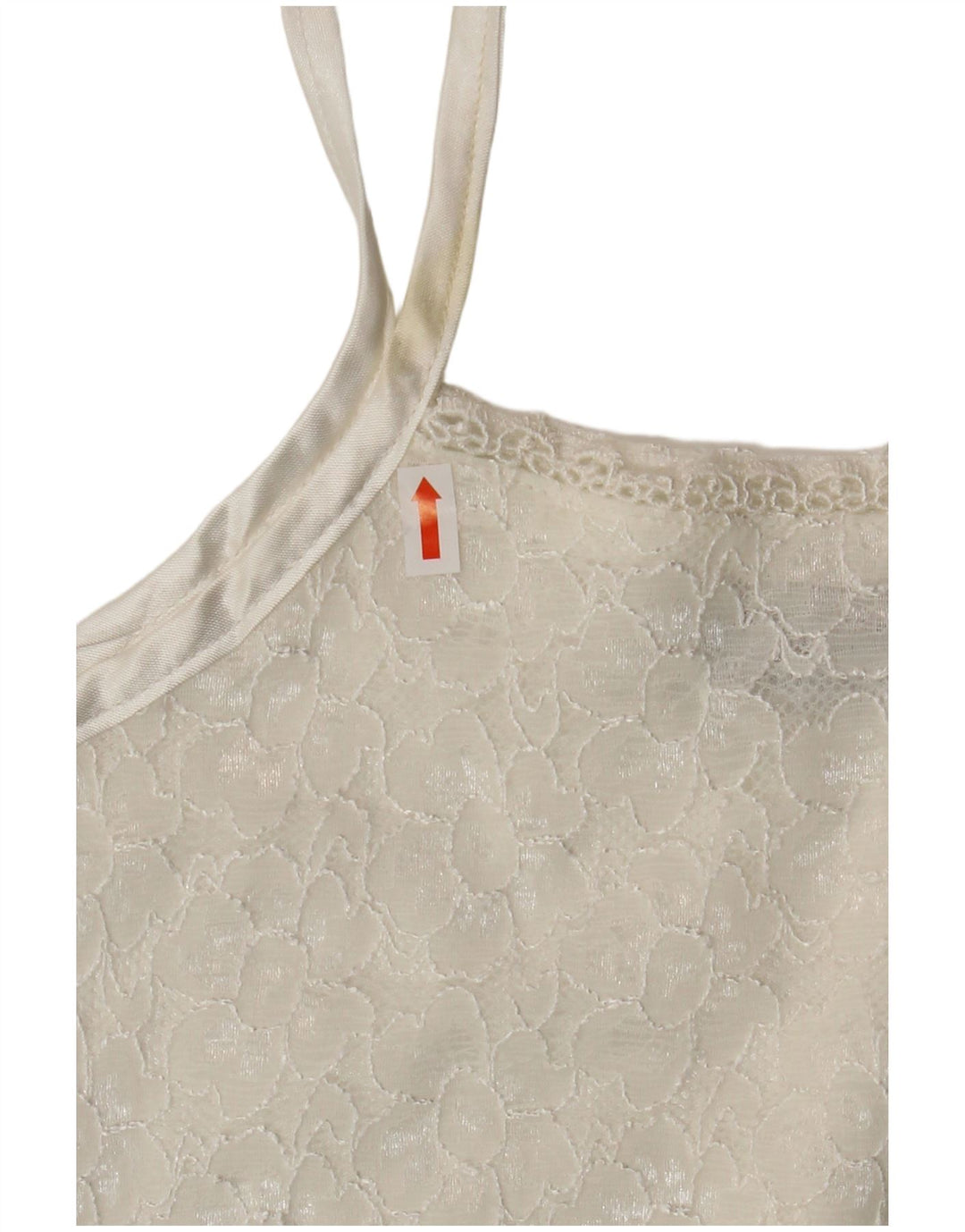 Top Cami feminino VINTAGE UK 12 médio branco
