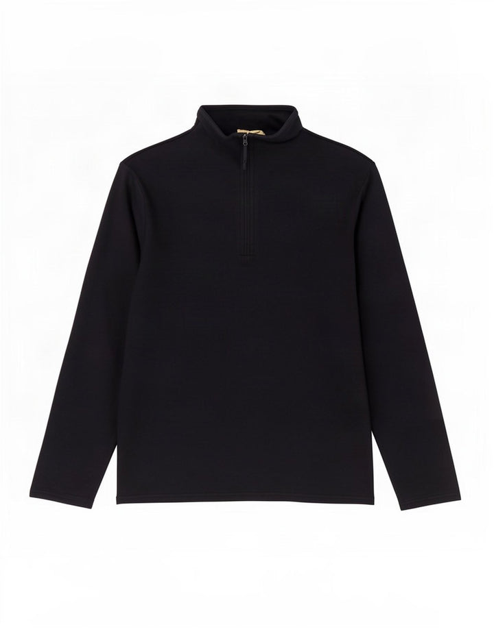 Mountain Warehouse Mens Zip Neck Fleece Jumper Médio Poliéster Azul Marinho